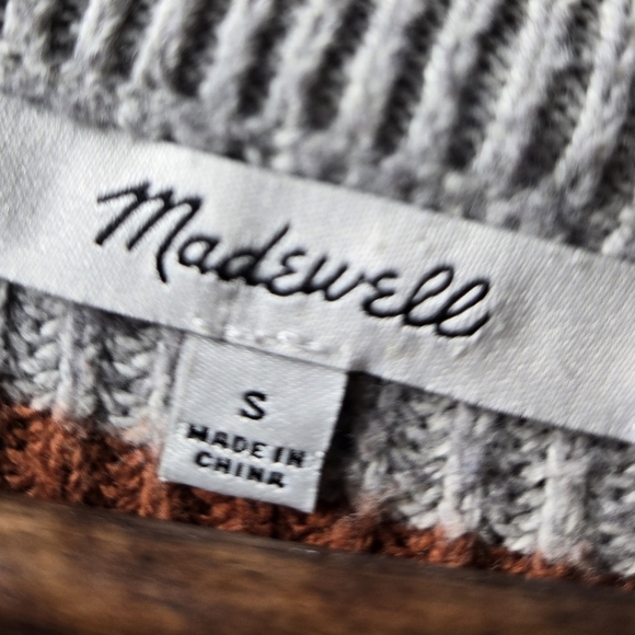 Madewell Pocket Pullover Walton Stripe Retro Sweater Size Medium - Picture 6 of 12